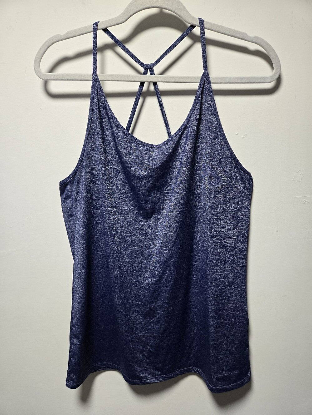 Nike Blue Spaghetti Strap Tank Size XL Workout Fitness Exercise Athleisure